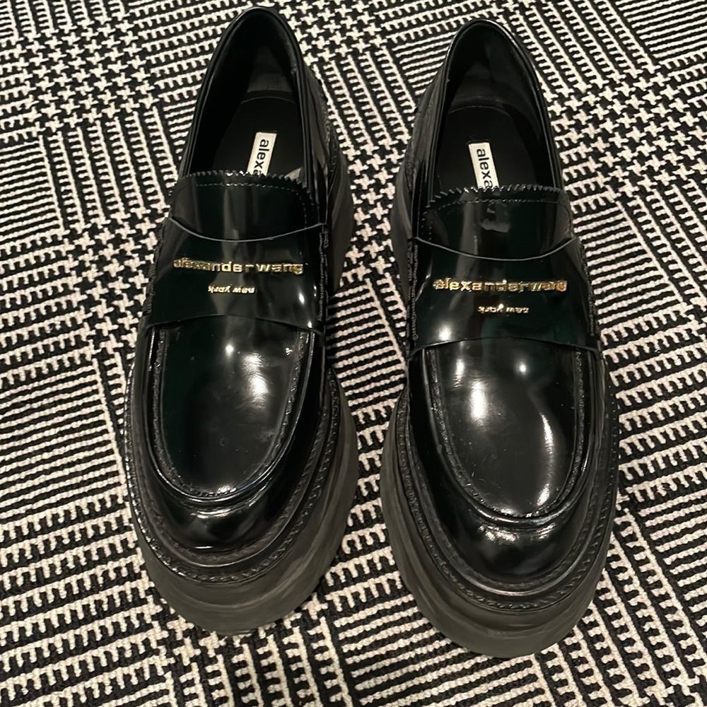 Alexander wang platform loafer size 9